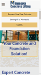 Mobile Screenshot of mnconcretelifting.com